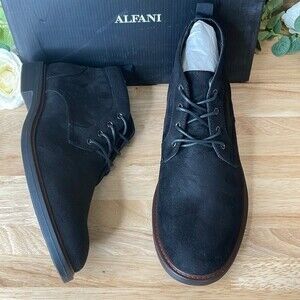 ALFANI Men's Aiden Chukka Boot Black Size 12M